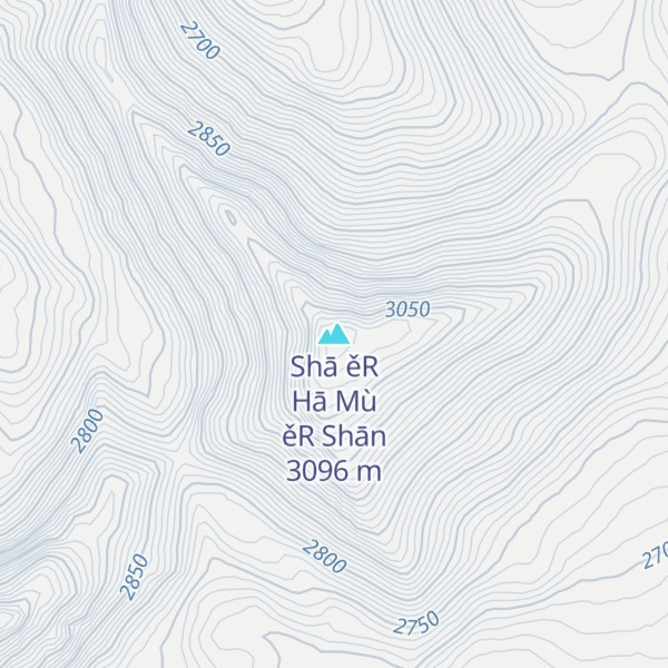 Map of Shā ěR Hā Mù ěR Shān