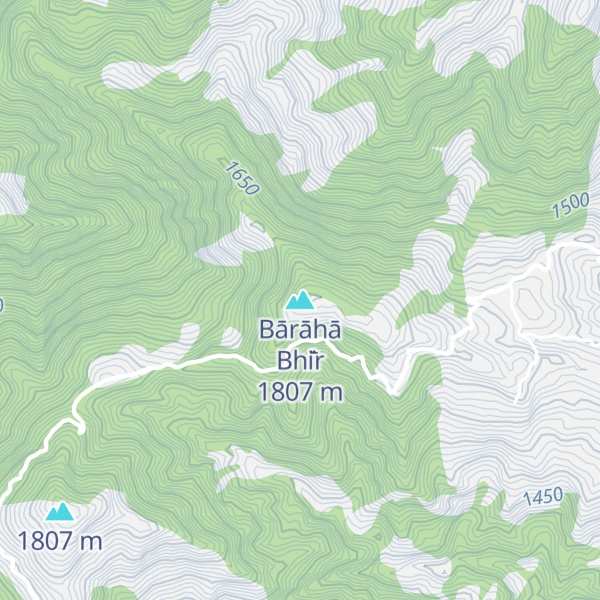 Map of Bārāhā Bhi̇̄r