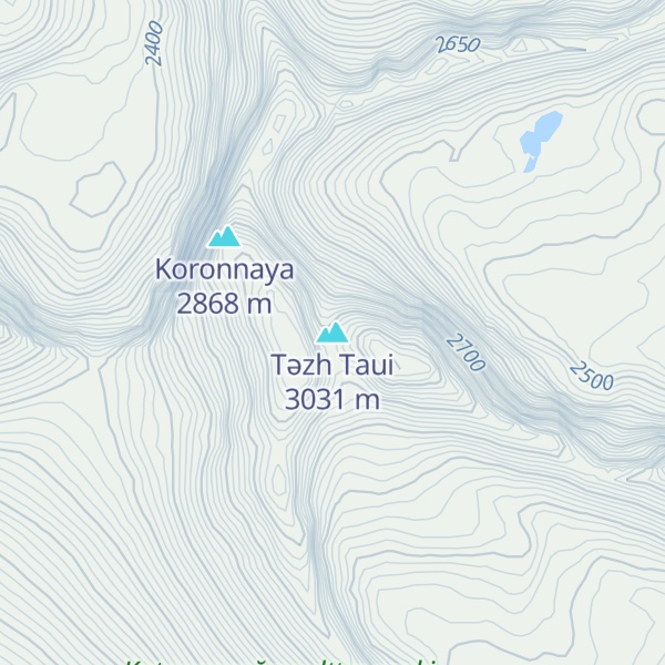 Map of Tәzh Taui