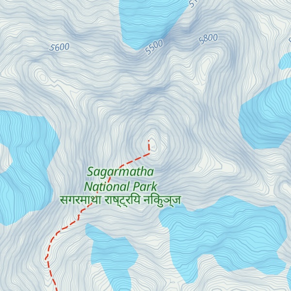 Map of Ama Dablam