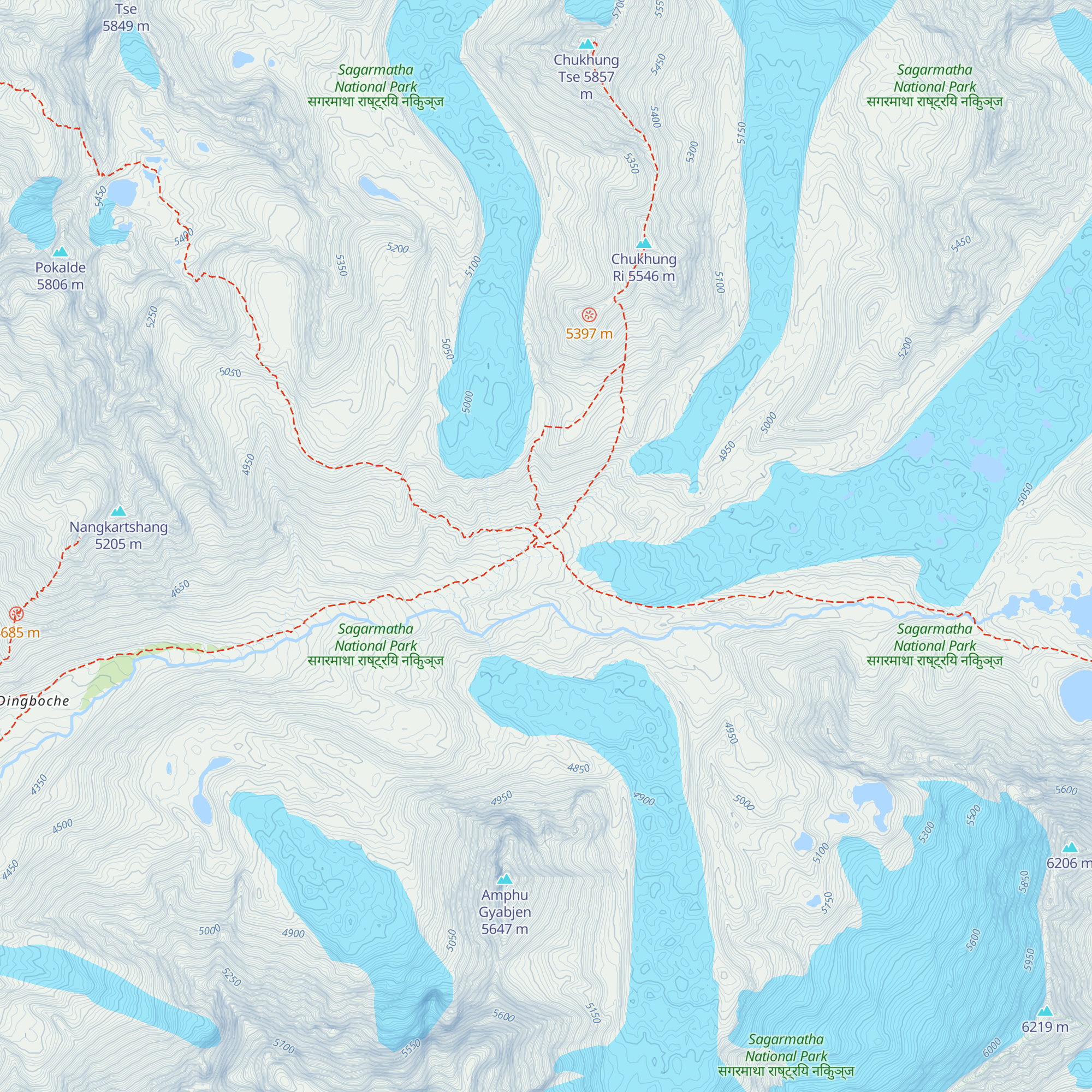 Khangri Resort map
