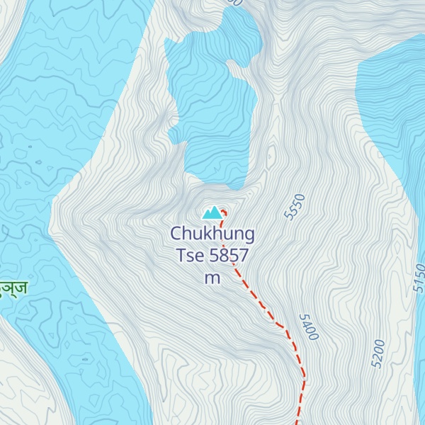 Map of Chukhung Tse