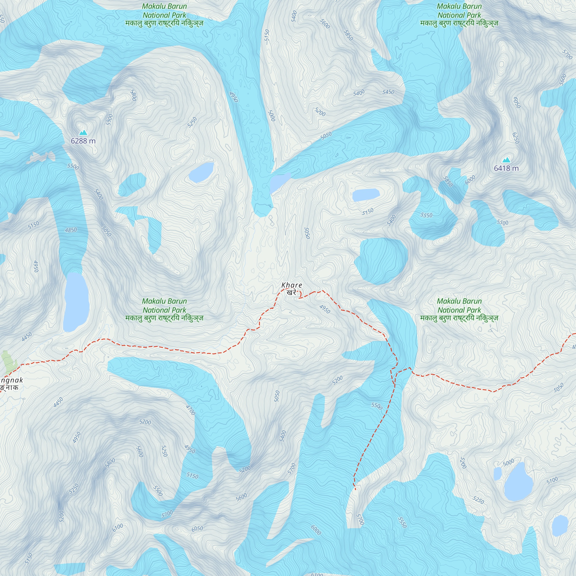 Refuge Mera map