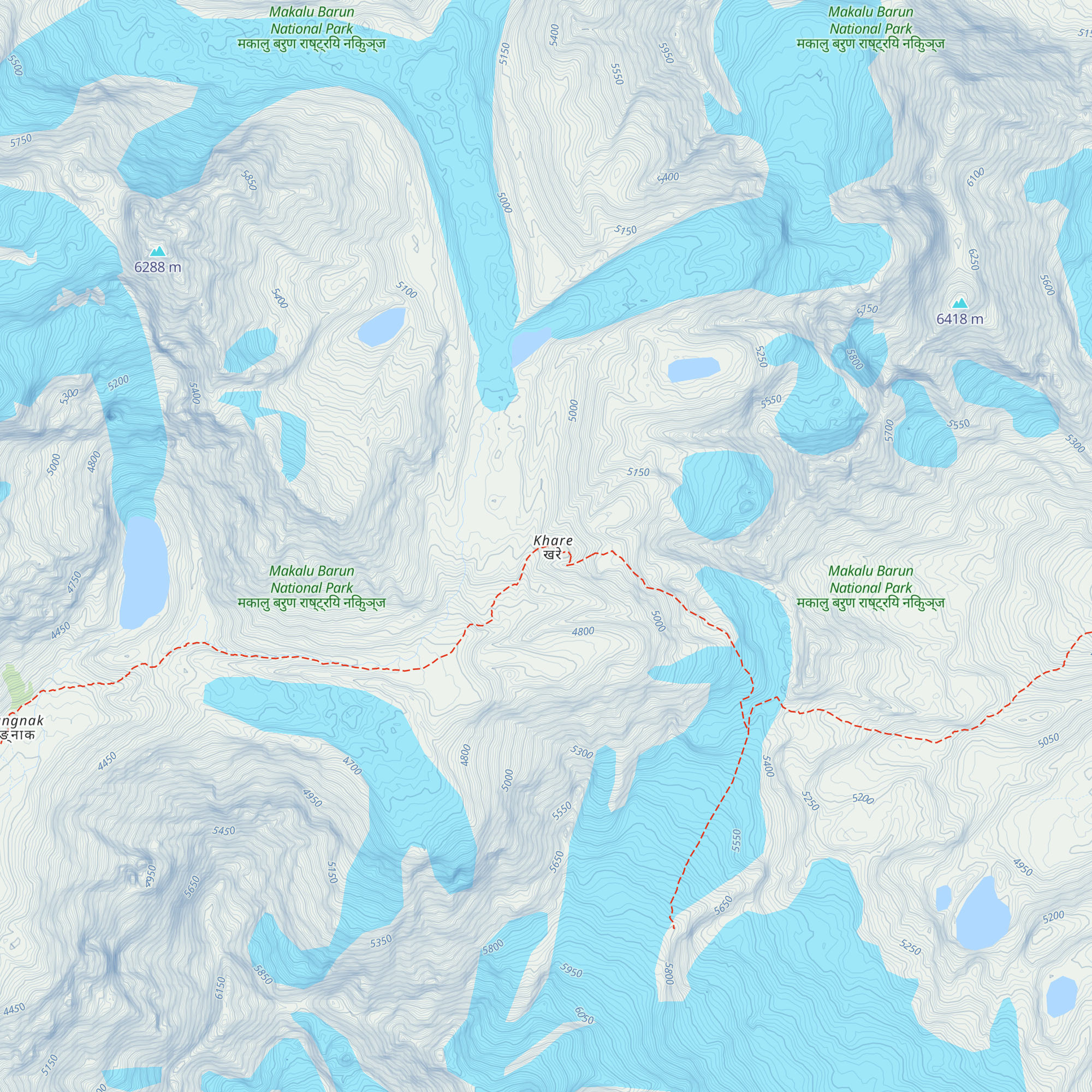 Refuge Mera map