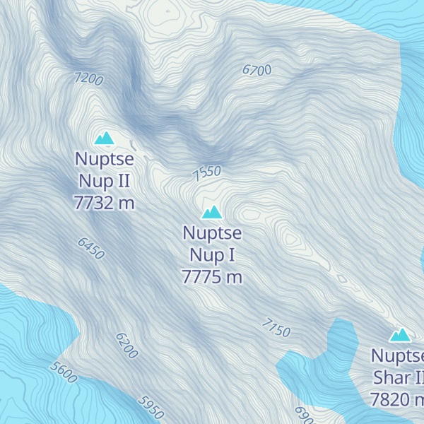 Map of Nuptse Nup I