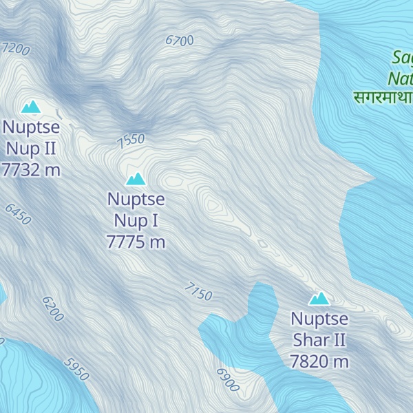 Map of Nuptse I