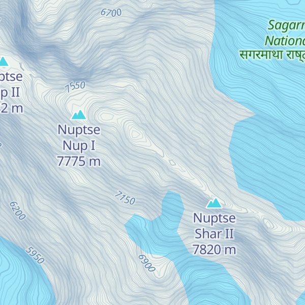 Map of Nuptse II