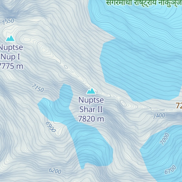 Map of Nuptse Shar II
