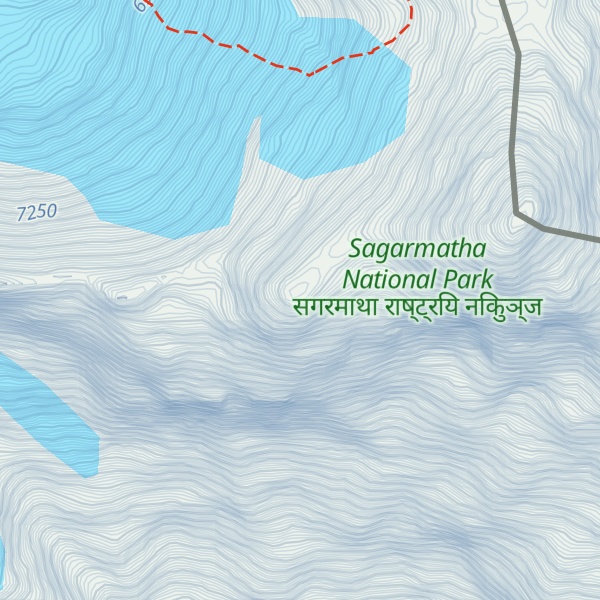 Map of Lhotse Nup II