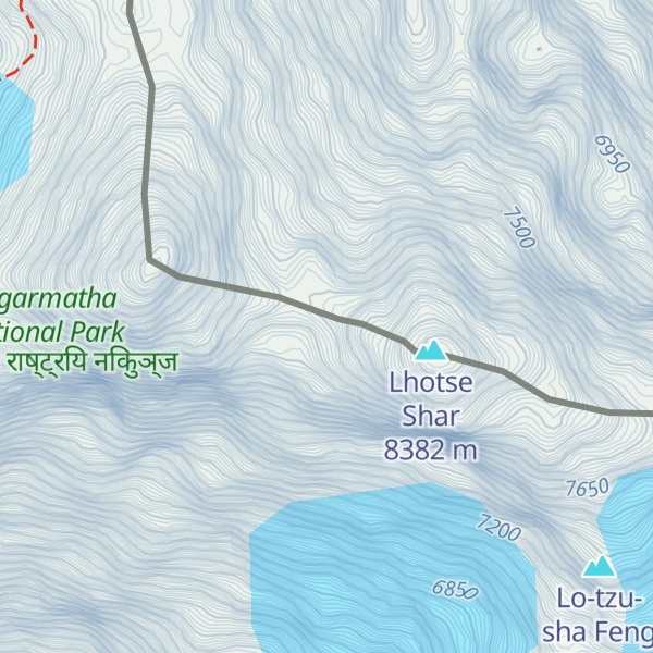 Map of Lhotse Middle I