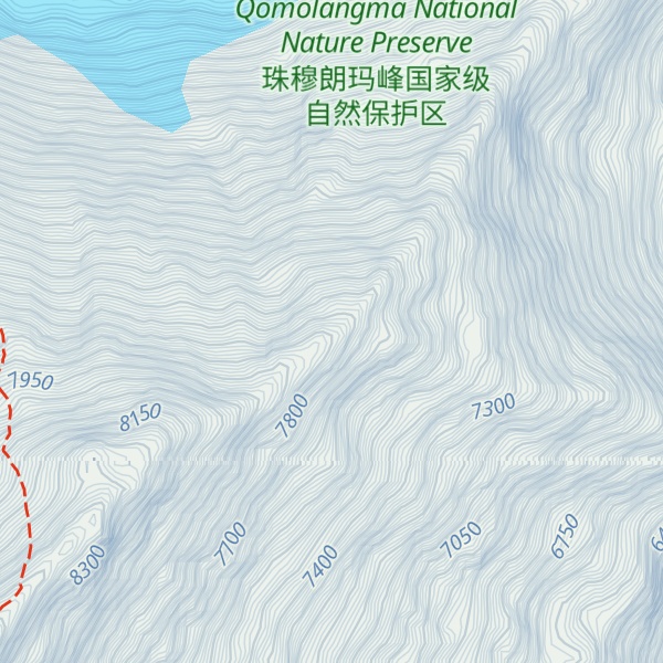 Map of North-East Peak