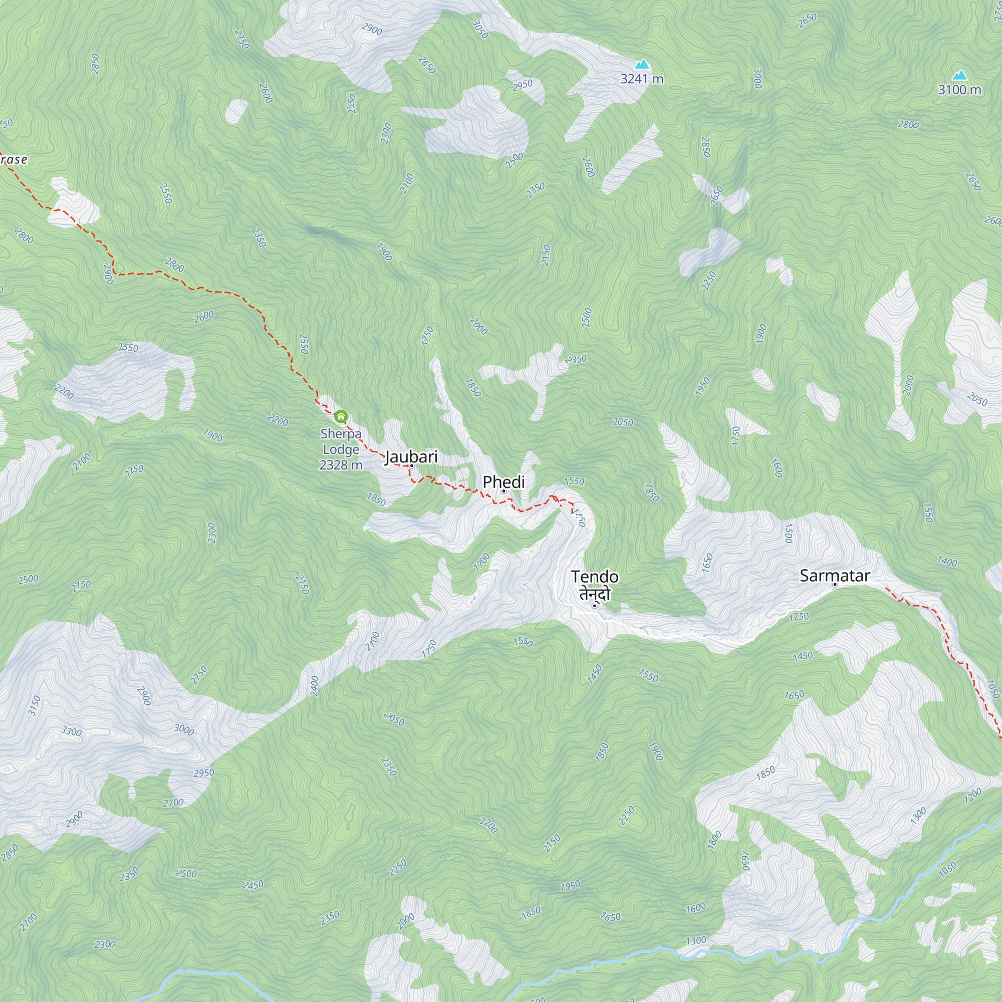 Sherpa Lodge map