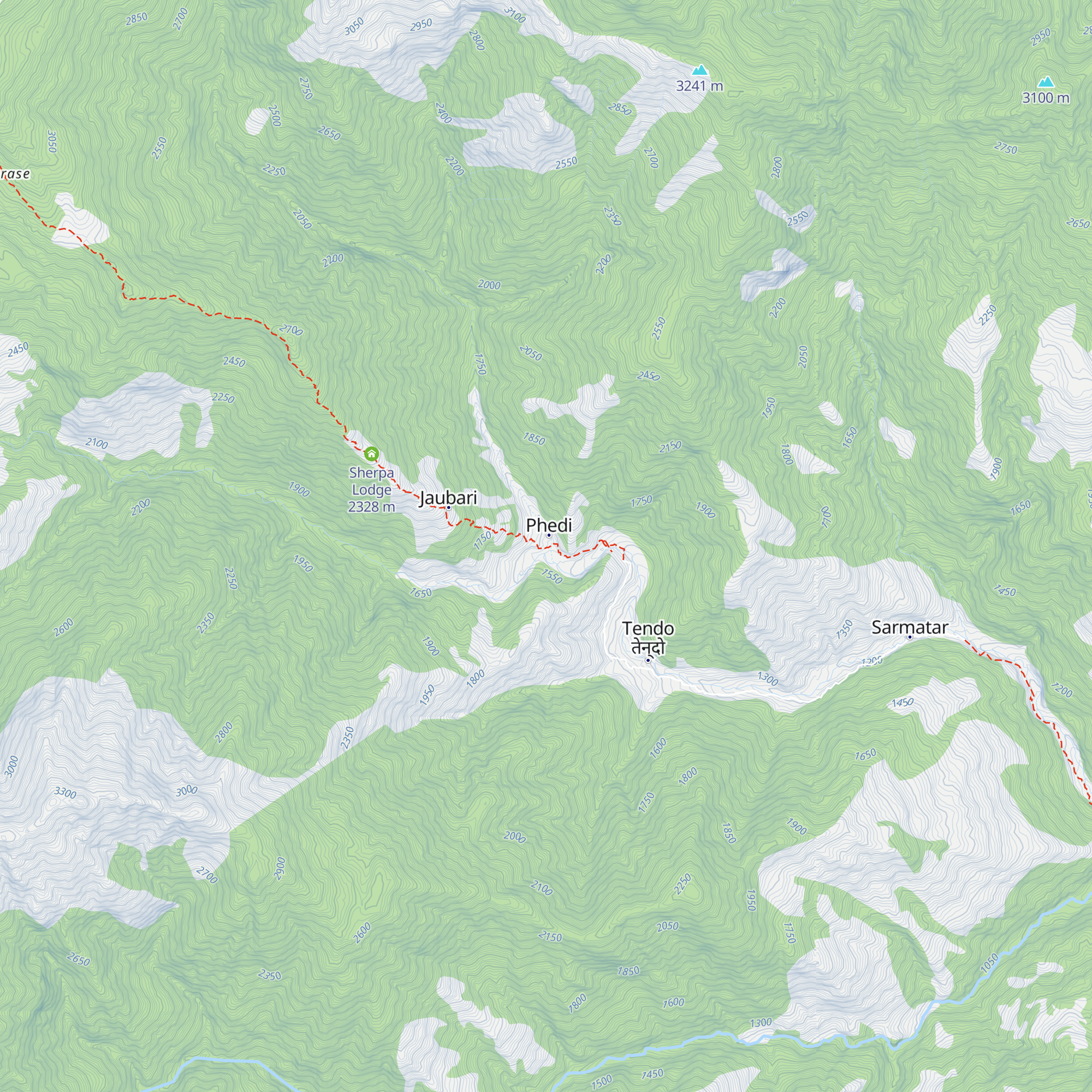Sherpa Lodge map