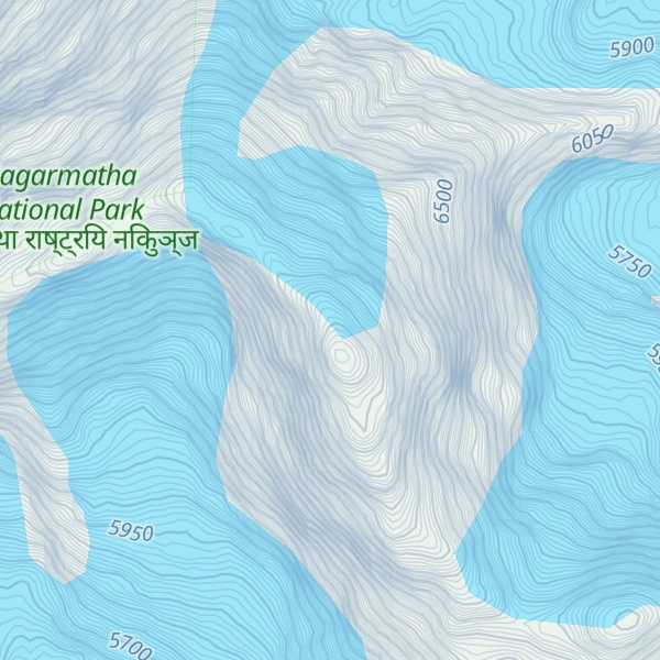 Map of Baruntse
