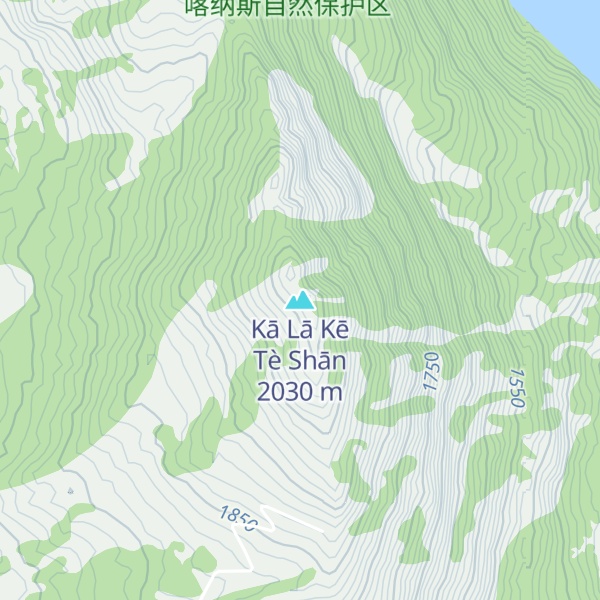 Map of Kā Lā Kē Tè Shān