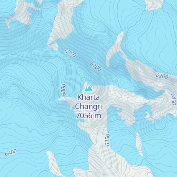 Map of Kharta Changri
