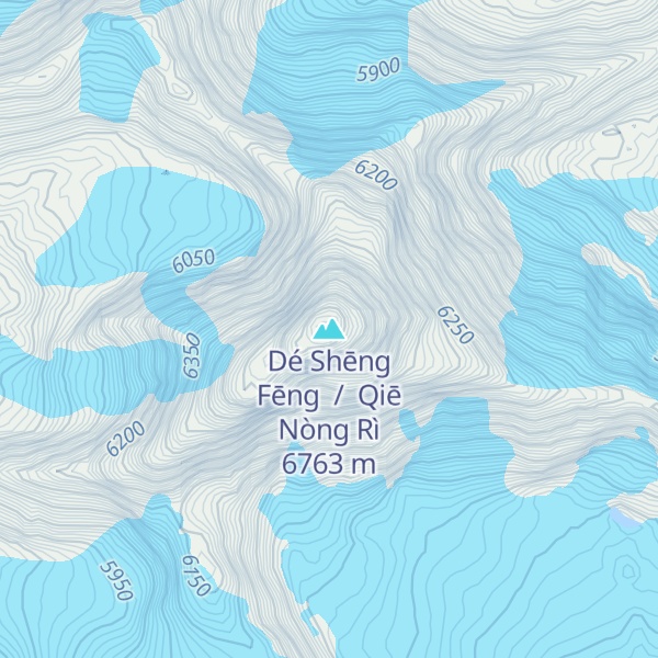 Map of Dé Shēng Fēng  /  Qiē Nòng Rì