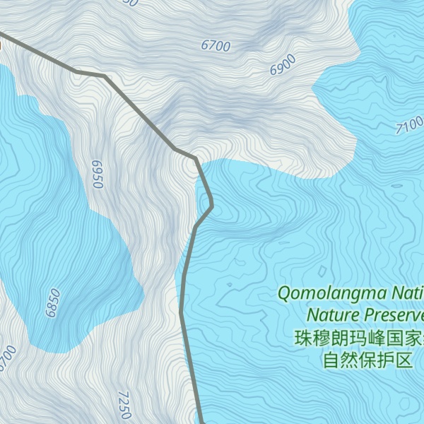 Map of Kangshungtse