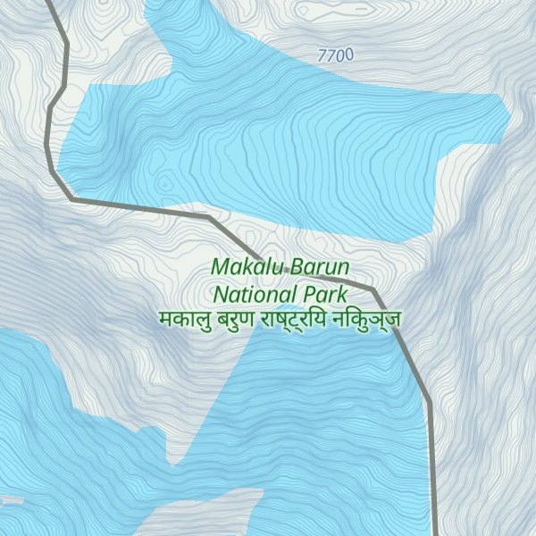 Map of Makalu Southeast