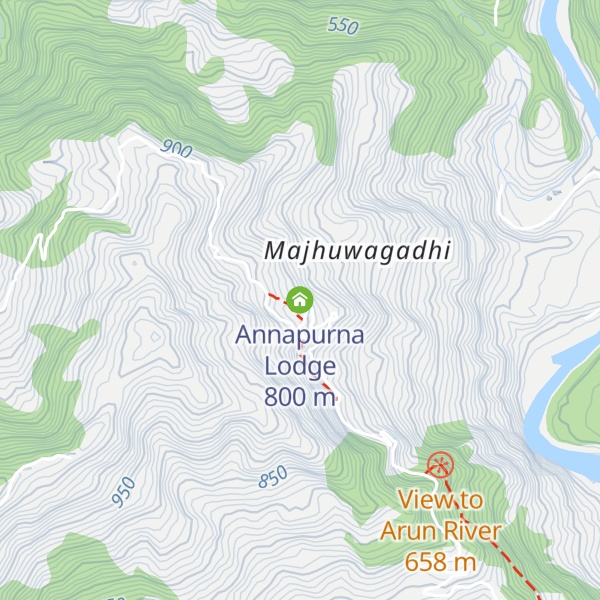 Map of Annapurna Lodge