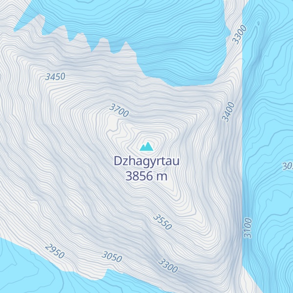 Map of Dzhagyrtau
