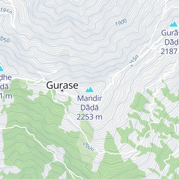 Map of Maṅdir Ḍā̃ḍā