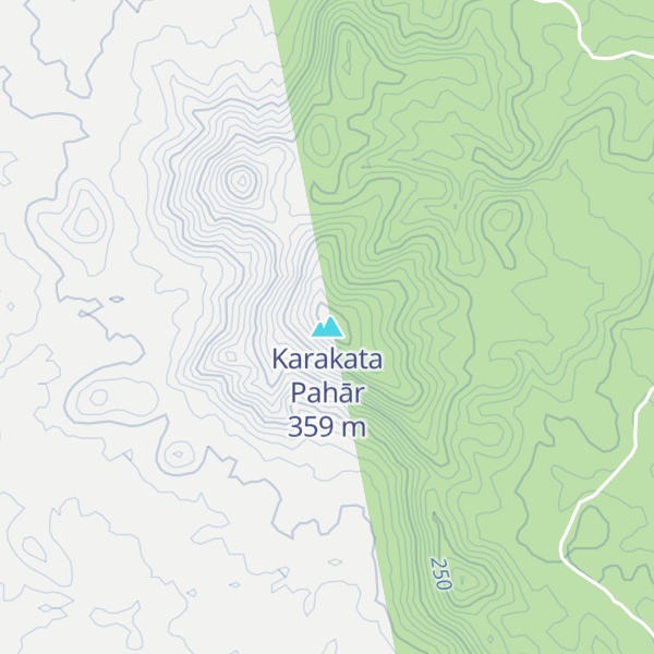 Map of Karakata Pahār