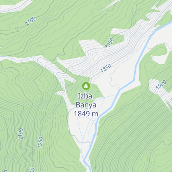 Map of Izba, Banya