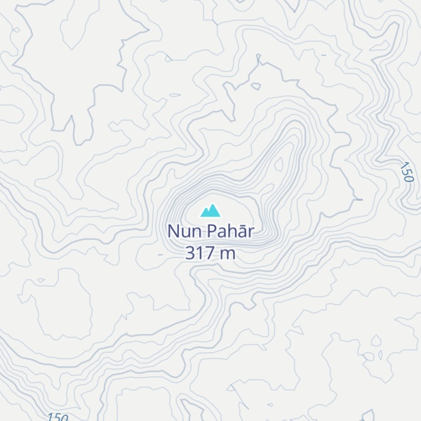 Map of Nun Pahār