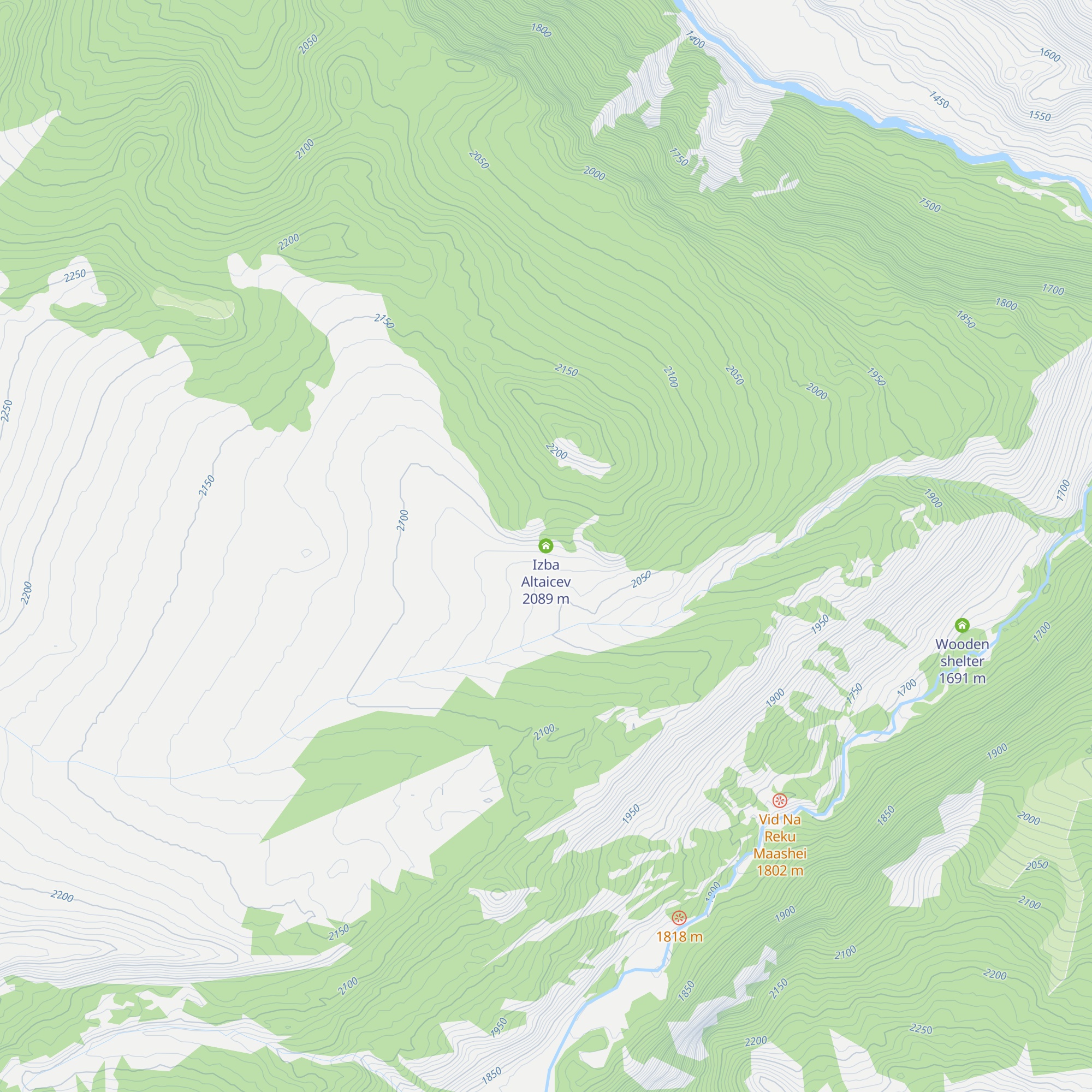 Izba Altaicev map