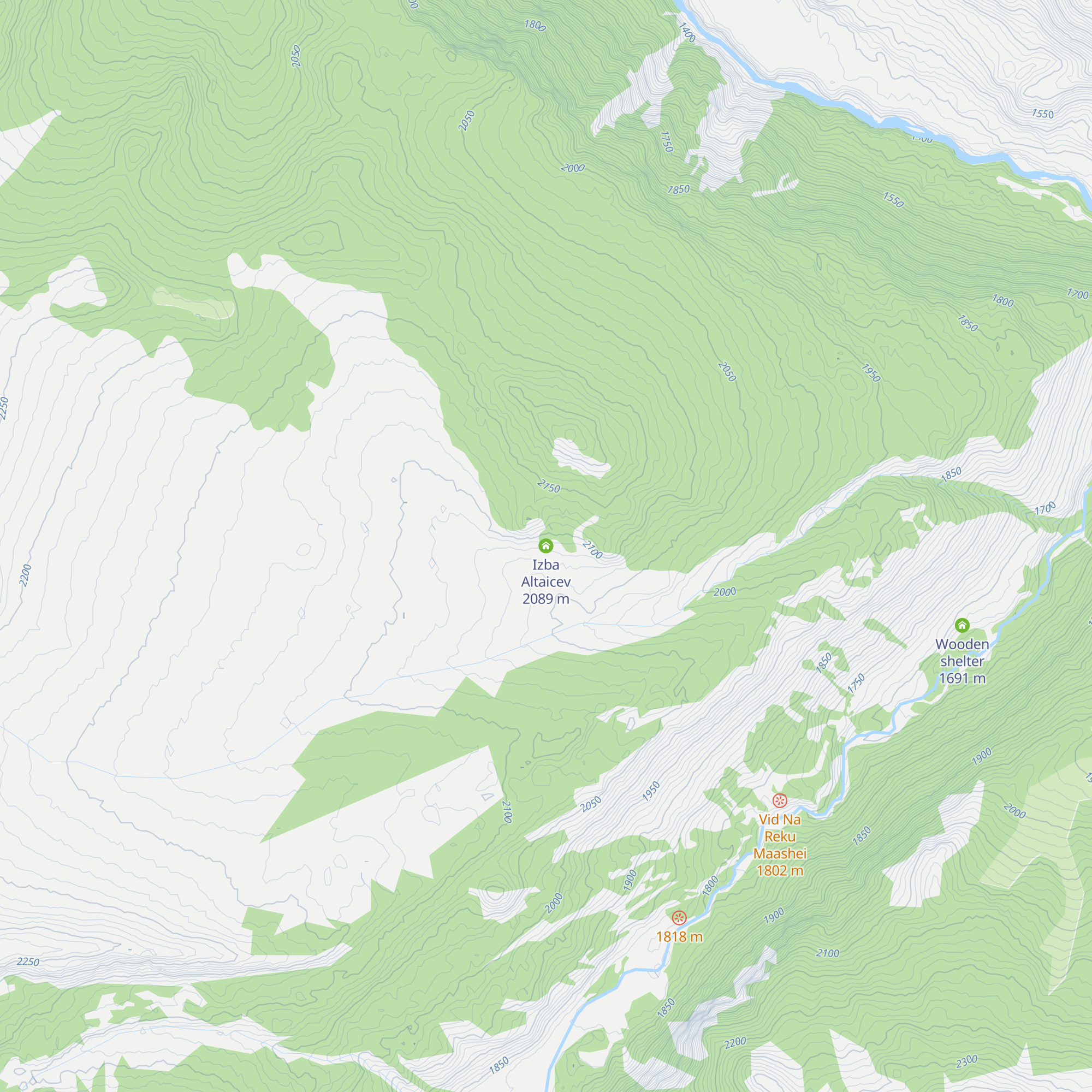 Izba Altaicev map