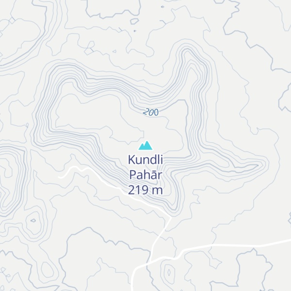 Map of Kundli Pahār
