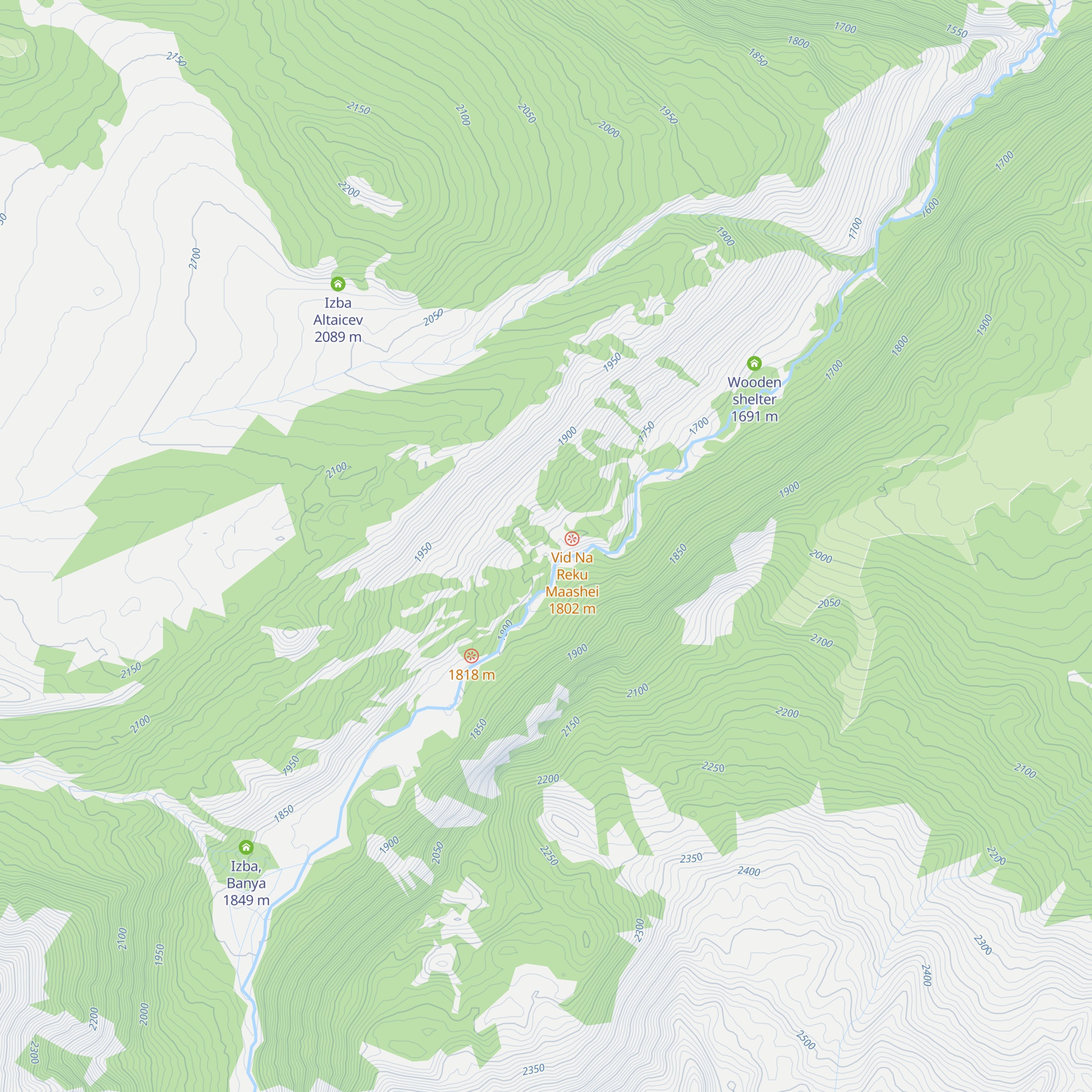 Sauna, shelter map
