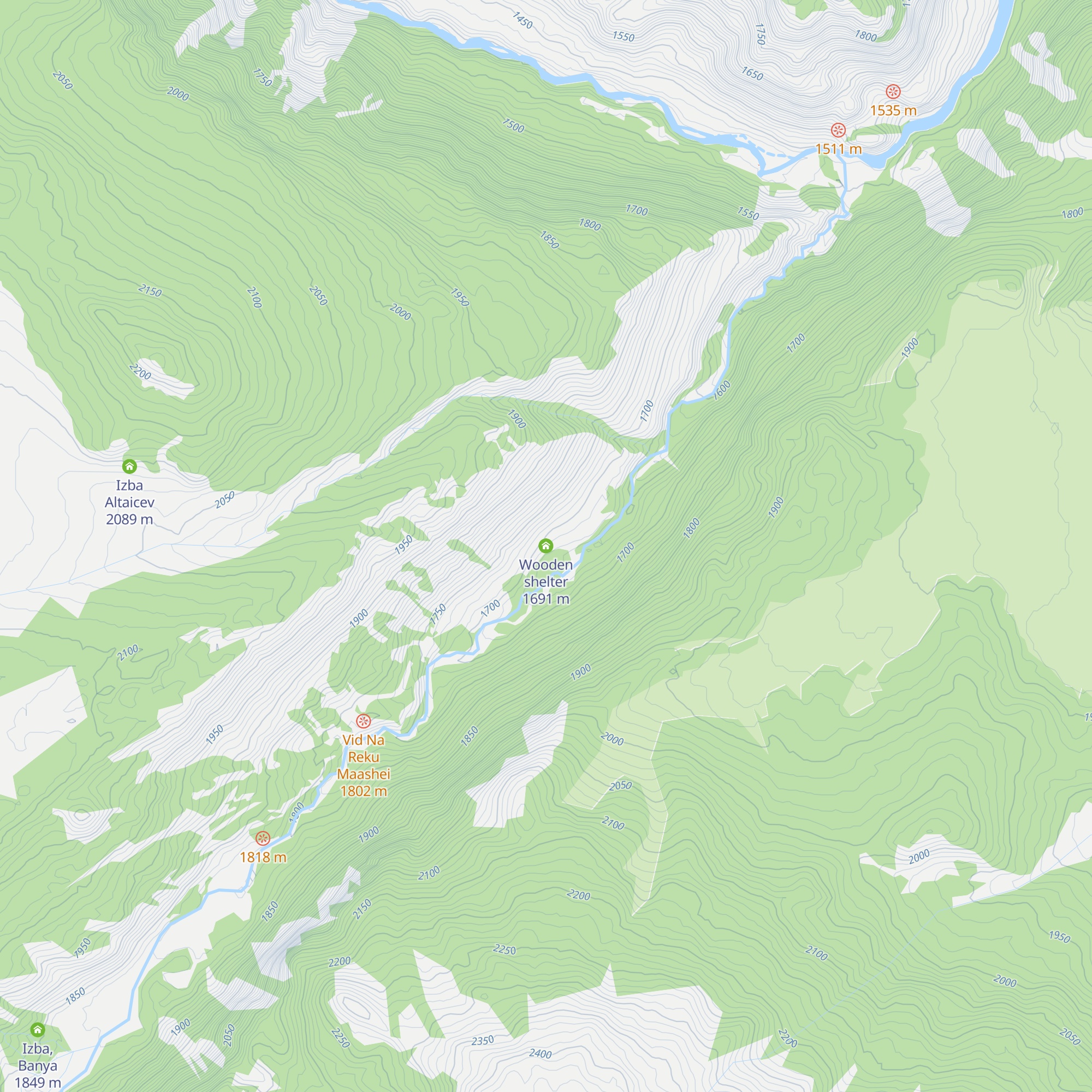 Wooden shelter map