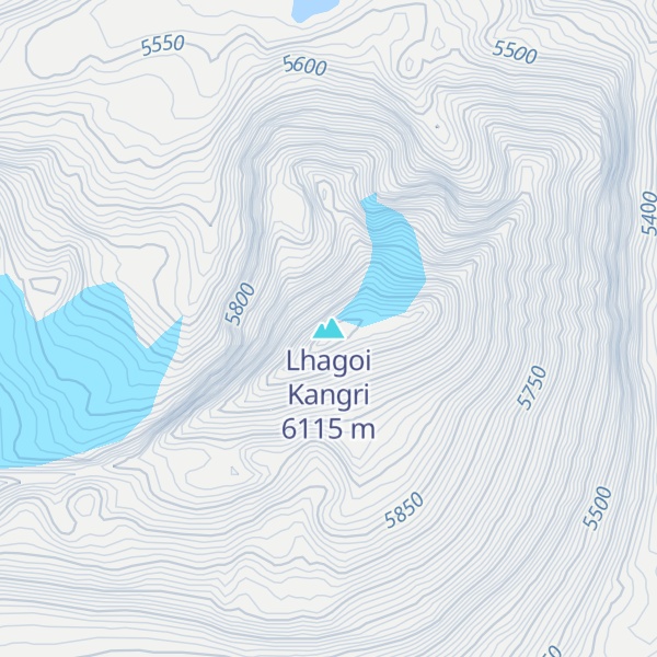 Map of Lhagoi Kangri