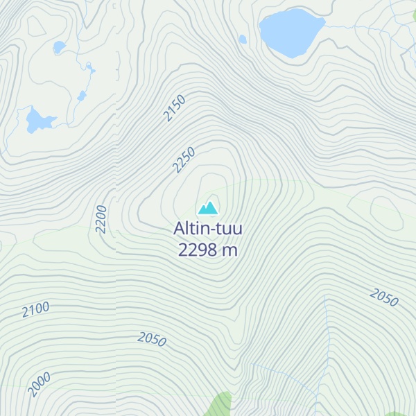 Map of Altin-tuu