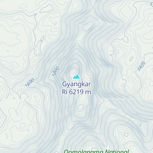 Map of Gyangkar Ri