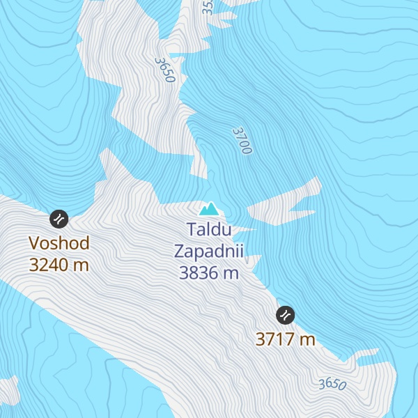 Map of Taldu Zapadnii