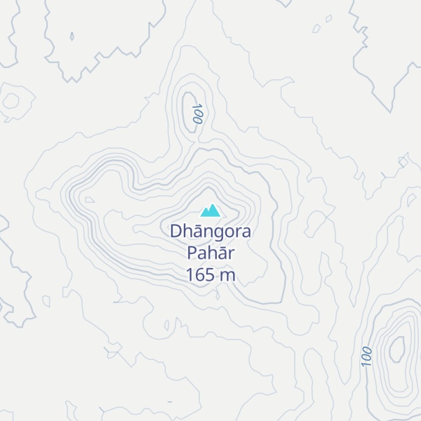 Map of Dhāngora Pahār