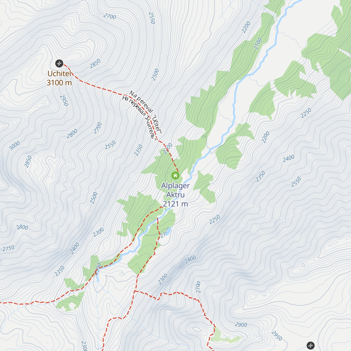Alplager Aktru map