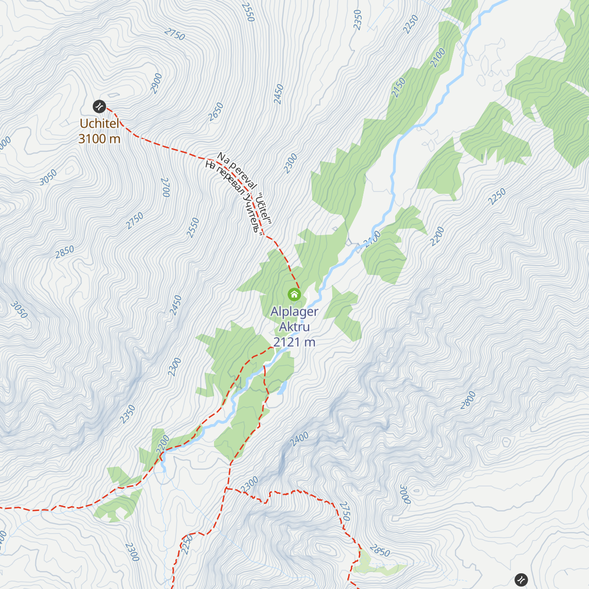 Alplager Aktru map