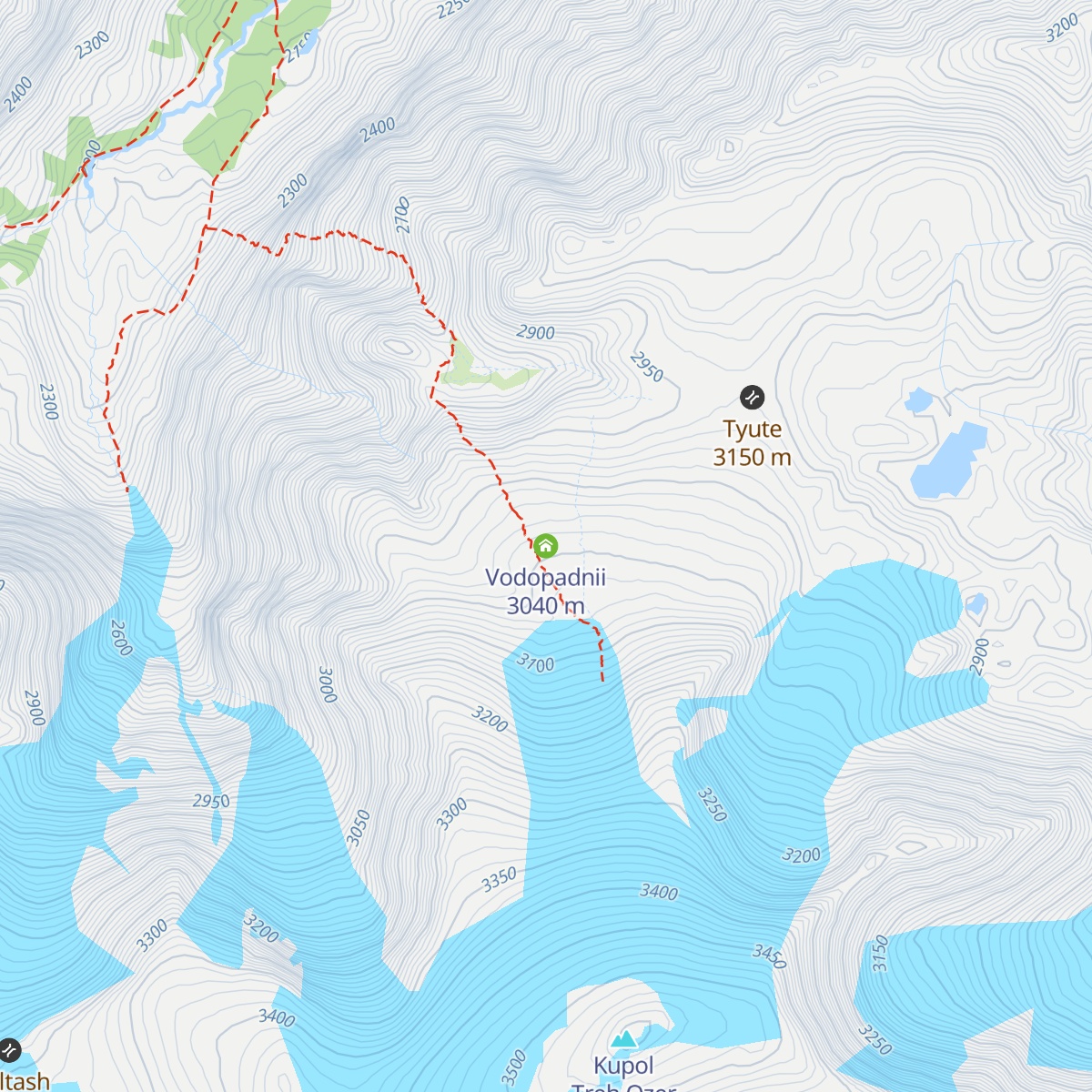 Vodopadnii map