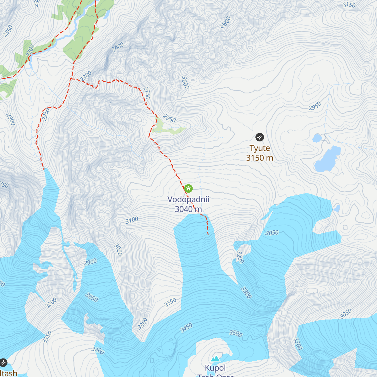 Vodopadnii map