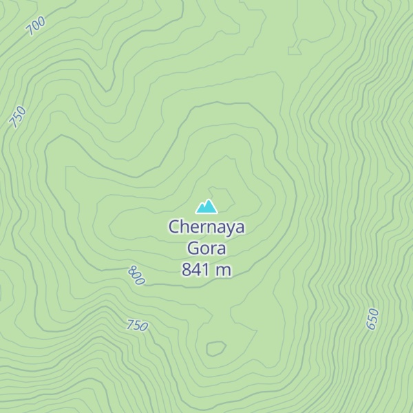 Map of Chernaya Gora