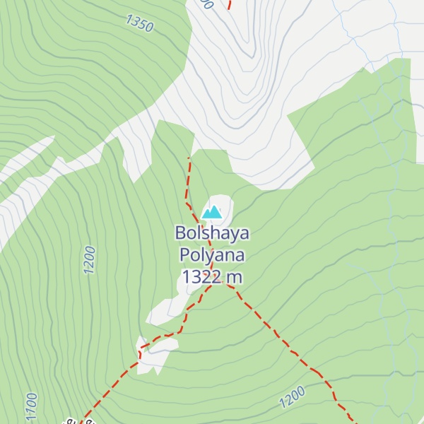 Map of Bolshaya Polyana