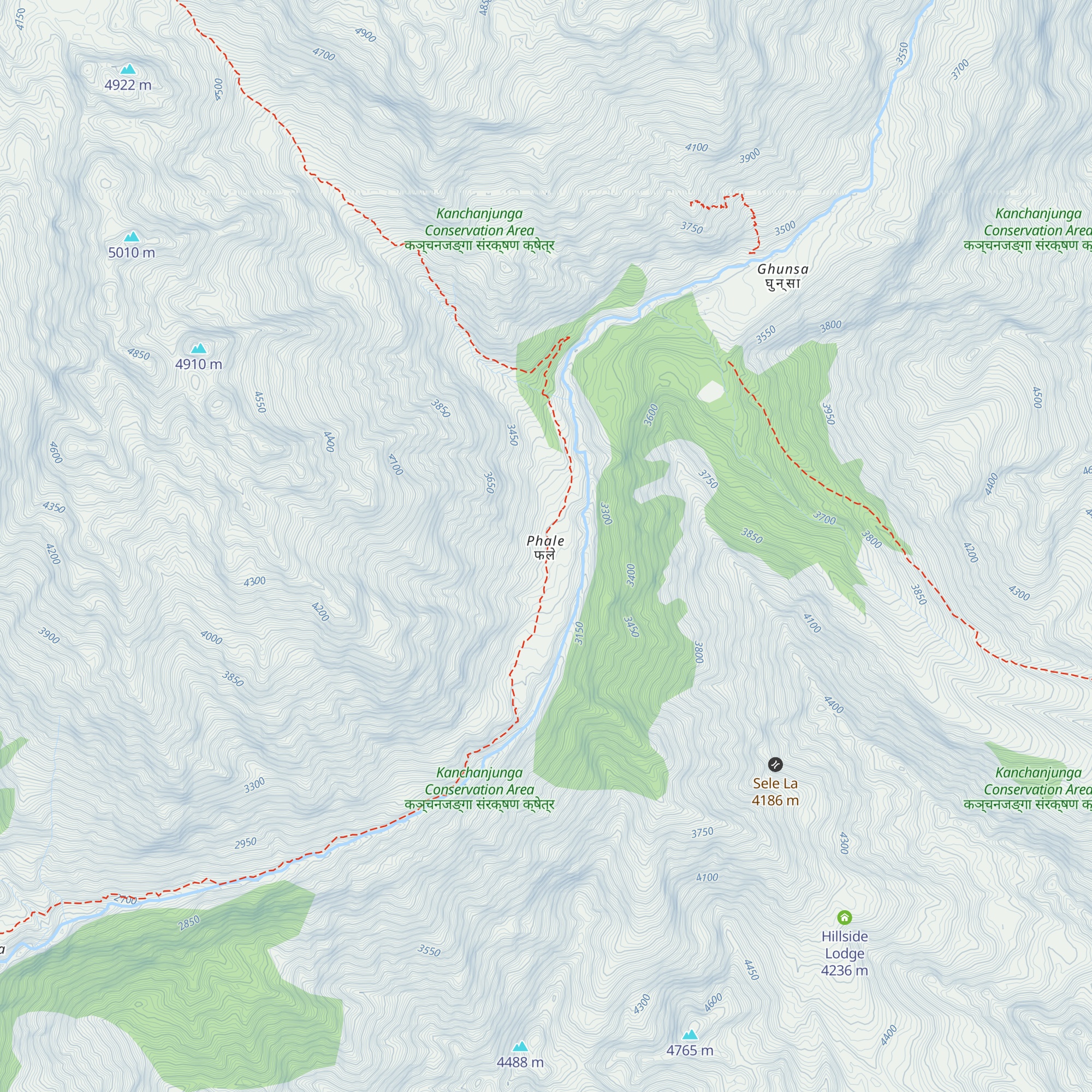 Lhasa guesthouse map