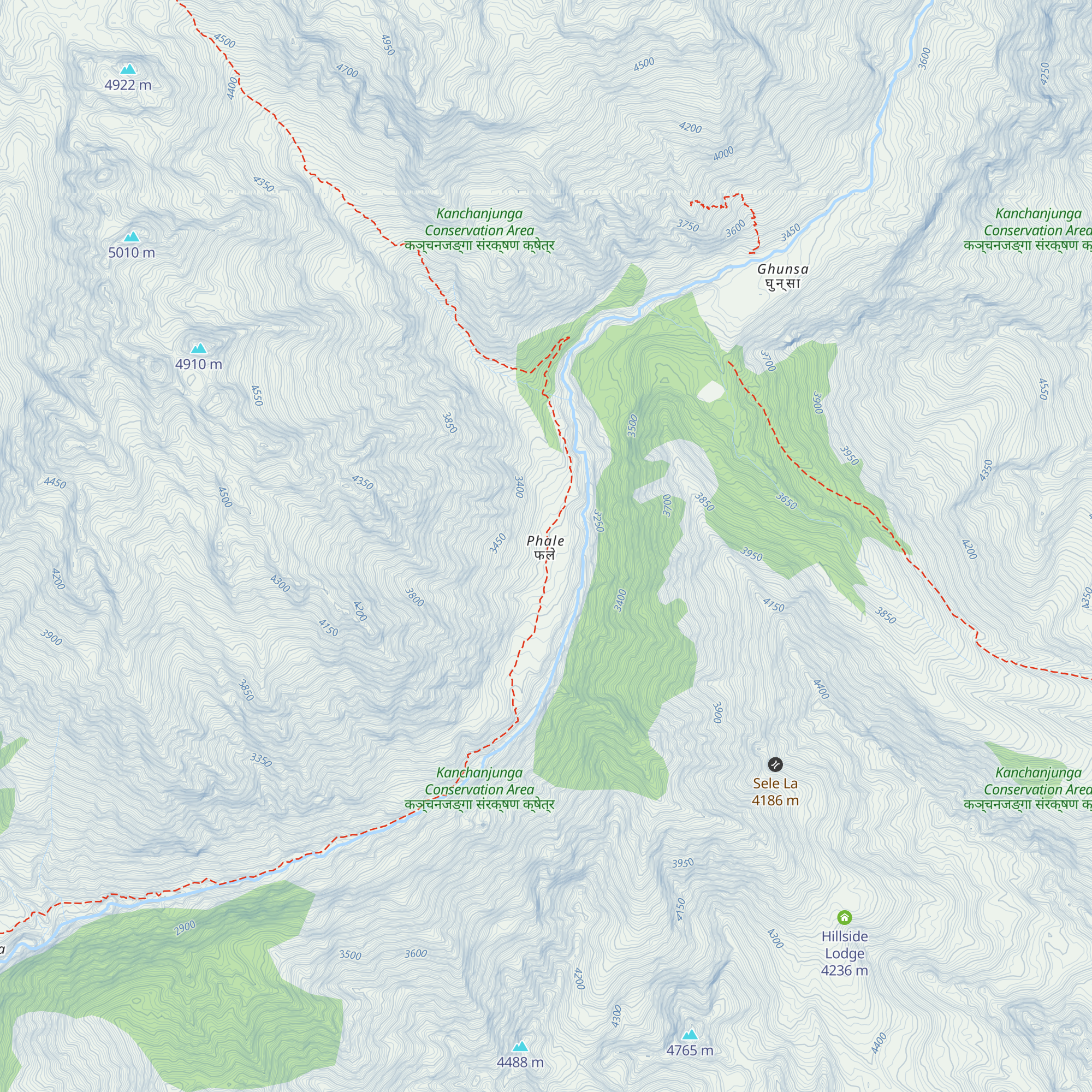 Lhasa guesthouse map
