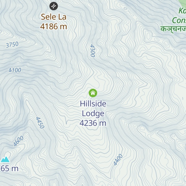 Map of Hillside Lodge