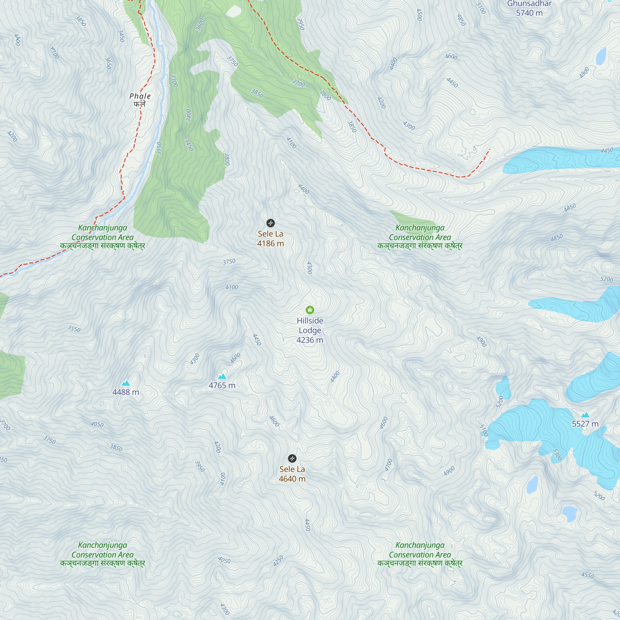 Hillside Lodge map
