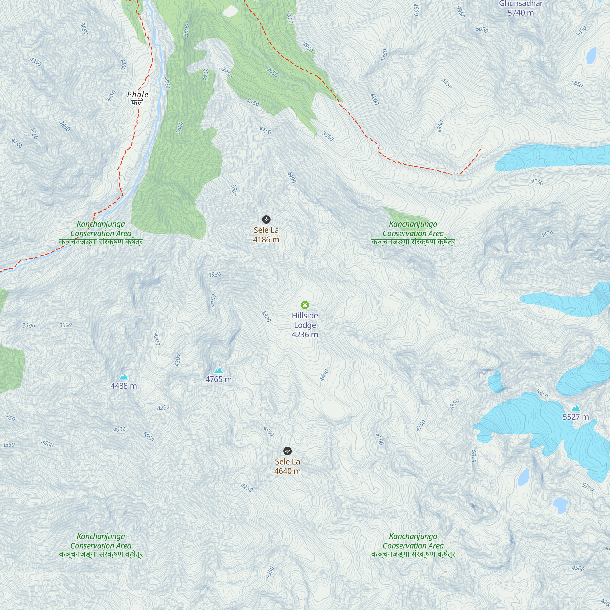 Hillside Lodge map